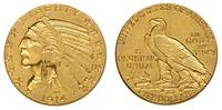 5 dolarów 1914 D, Denver, Głowa Indianina, złoto