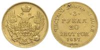3 ruble = 20 złotych 1837, Petersburg, złoto 4.0