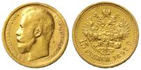15 rubli 1897/AG, Petersburg, złoto 12.82 g, wyb