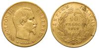 10 franków 1860/A, Paryż, złoto 3.21 g