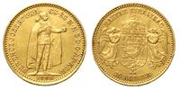 10 koron 1908/KB, Kremnica, złoto 3.38 g