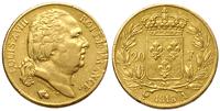 20 franków 1818/A, Paryż, złoto 6.41 g, Fr. 538
