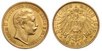 10 marek 1910/A, Berlin, złoto 3.96 g, bardzo ła