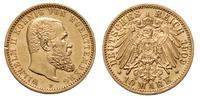 10 marek 1909/F, Stuttgart, złoto 3.96 g, J. 295