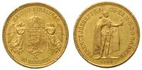 10 koron 1893, Kremnica, złoto 3.40 g