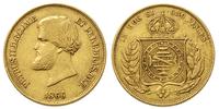 10.000 reis 1866, złoto 8.86 g, patyna, Fr. 122