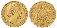 10 marek 1873 / D, Monachium, złoto 3.92 g, J. 1