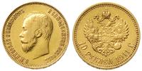 10 rubli 1911/ЭБ, Petersburg, złoto 8.61 g, pięk