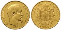 50 franków 1859/BB, Strasburg, złoto 16.08 g, KM