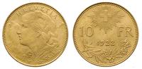 10 franków 1922//B, Berno, złoto 3.22 g, Fr. 504