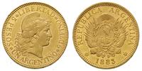 5 pesos =1 argentino 1883, złoto 8.05 g, Fr. 14