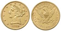 5 dolarów  1898, Filadelfia, złoto 8,34 g