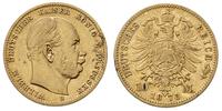 10 marek 1873/B, Hanower, złoto 3.92 g, J. 242
