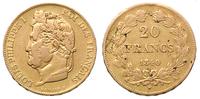20 franków 1840/A, Paryż, złoto 6.44 g, Fr. 562