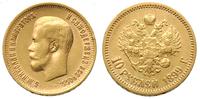10 rubli 1899/ФЗ, Petersburg, złoto 8.60 g, Kaza