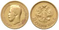 10 rubli 1899/АГ, Petersburg, złoto 8.59 g, na a