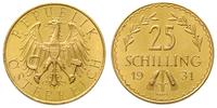 25 szylingów 1931, Wiedeń, złoto 5.88 g
