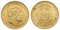 20 marek 1872/C, Frankfurt, złoto 7.96 g, piękne