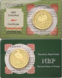 200 złotych 1995, Warszawa, Orzeł bielik, złoto 