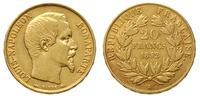 20 franków 1852/A, Paryż, złoto 6.39 g, Fr 568