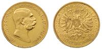 10 koron 1908, Wiedeń, złoto 3.38 g, Fr 516