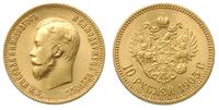 10 rubli 1903, Petersburg, złoto 8.60 g, pięknie