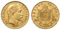 20 franków 1866 BB, Strasbourg, złoto 6.42 g