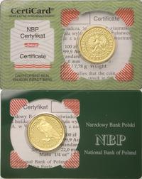100 złotych 1998, Warszawa, Orzeł Bielik, złoto 