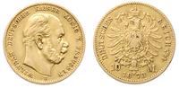 10 marek 1873/B, Hanower, złoto 3.94 g, Jaeger 2