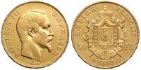 50 franków 1858 A, Paryż, złoto 16.07 g