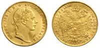 dukat 1855 A, Wiedeń, złoto 3.47 g, lekko gięty