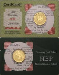50 złotych 1995, Warszawa, Orzeł Bielik, złoto 3