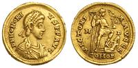 solidus 395-402, Mediolan, Aw: Popiersie  cesarz