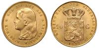 10 guldenów 1897, Utrecht, złoto 6.72 g, rzadki 
