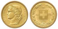 20 franków 1883, złoto 6.45 g, piękne