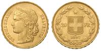 20 franków 1893, typ ''Helvetia'', zloto 6.45 g,