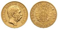 20 marek 1876 E, Muldenhütten, złoto 7.92 g, J. 