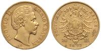 20 marek 1872 / D, Monachium, złoto 7.91 g, J. 1