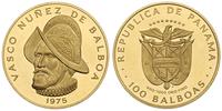 100 balboas 1975, Vasco Nunes de Balboa, złoto 8