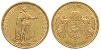 10 koron 1898/KB, Kremnica, złoto 3.38, Fr. 10