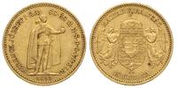 10 koron 1893/KB, Kremnica, złoto 3.38 g, Fr. 10