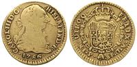 1 escudo 1786 / P, Popayan, złoto 3.27 g, Fr. 42