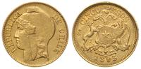 5 peso  1895, złoto 3.02 g, Fr. 50