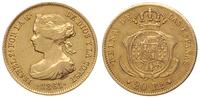 20 reali 1861, złoto 1.65 g, rzadsze, Fr. 333