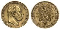 10 marek 1875 C, Frankfurt, złoto 3.95 g, J. 245