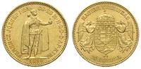 10 koron  1898/KB, Kremnica, złoto 3.38 g