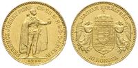 10 koron  1910/KB, Kremnica, złoto 3.37 g