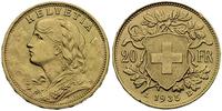 20 franków 1935, Berno, złoto, 6.45 g