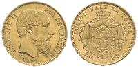20 franków 1877, złoto 6.45 g, pięknie zachowane