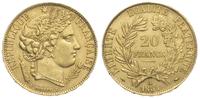20 franków 1851 / A, Paryż, złoto 6.45 g, Fr. 56